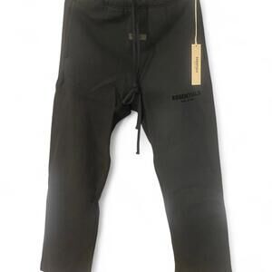 Fear of God Essentials Light Oatmeal Open Bottom Fit Stretch Limo Sweatpants